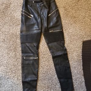 Zara motorcycle inspired pants